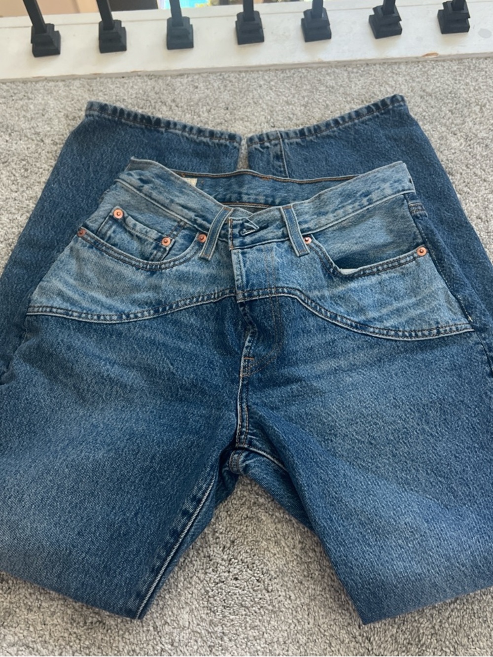 Levi's Women's Boyfriend Jeans - Medium Blue Denim